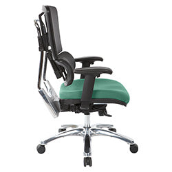 Vertical Black Mesh Back Chair